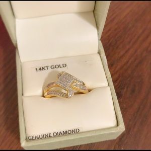 14kgold diamond ring